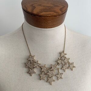 J Crew-Gold Star Statement Necklace